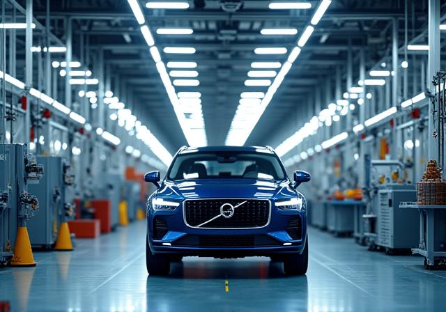 自動車工場の生産ライン